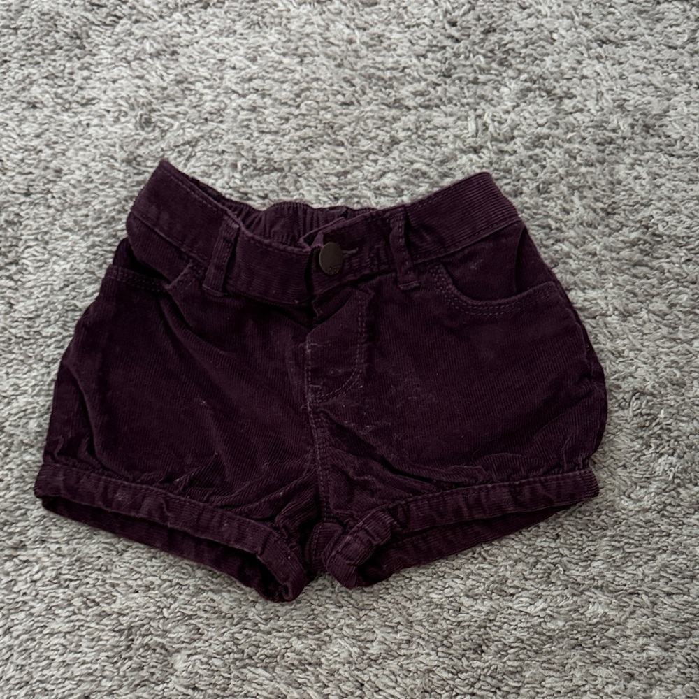 GAP Kids Deep Purple Corduroy Shorts